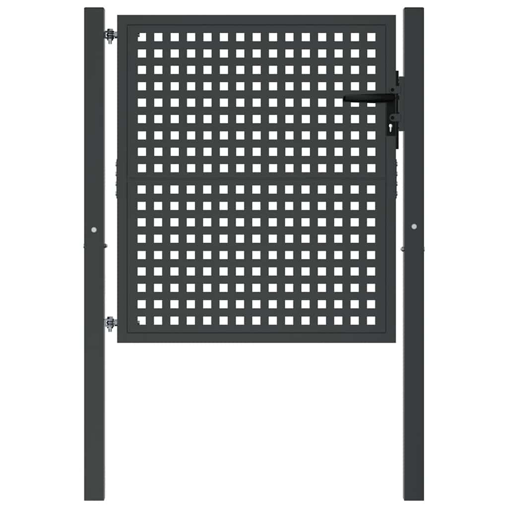 VIDAXL -Anschluss 105x150 cm Stahl Anthrazit -ausgelöst