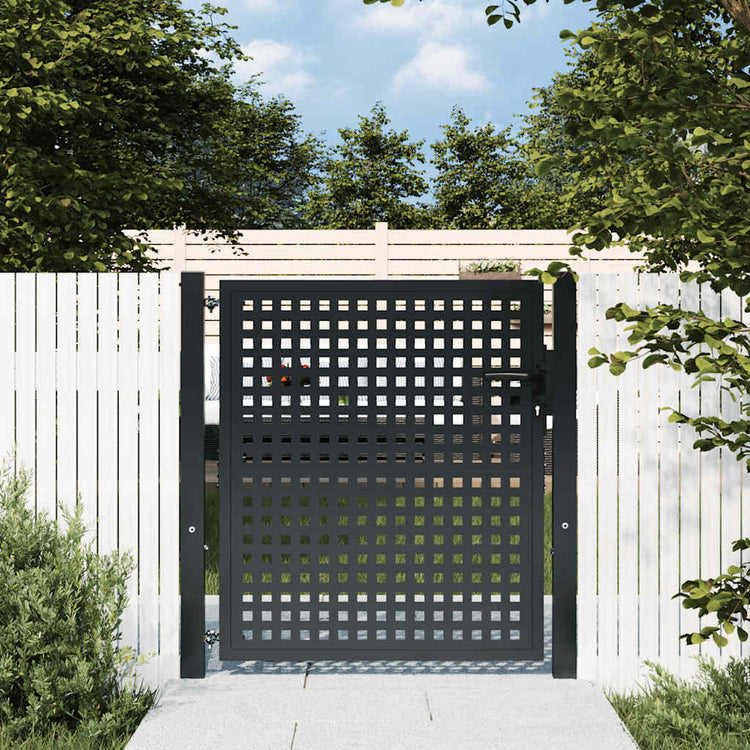 VIDAXL -Anschluss 105x150 cm Stahl Anthrazit -ausgelöst