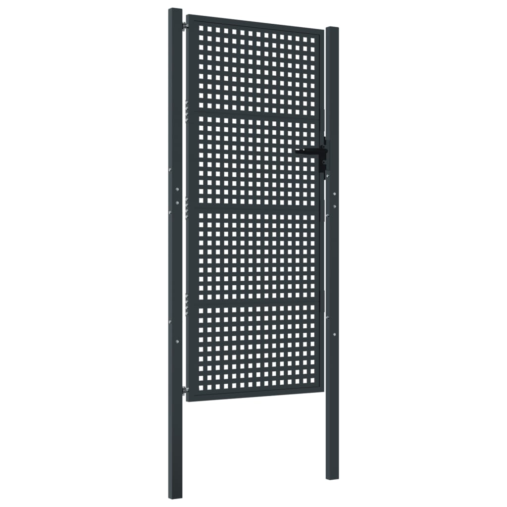 VIDAXL -Anschluss 105x250 cm Stahl Anthrazit -geläutet