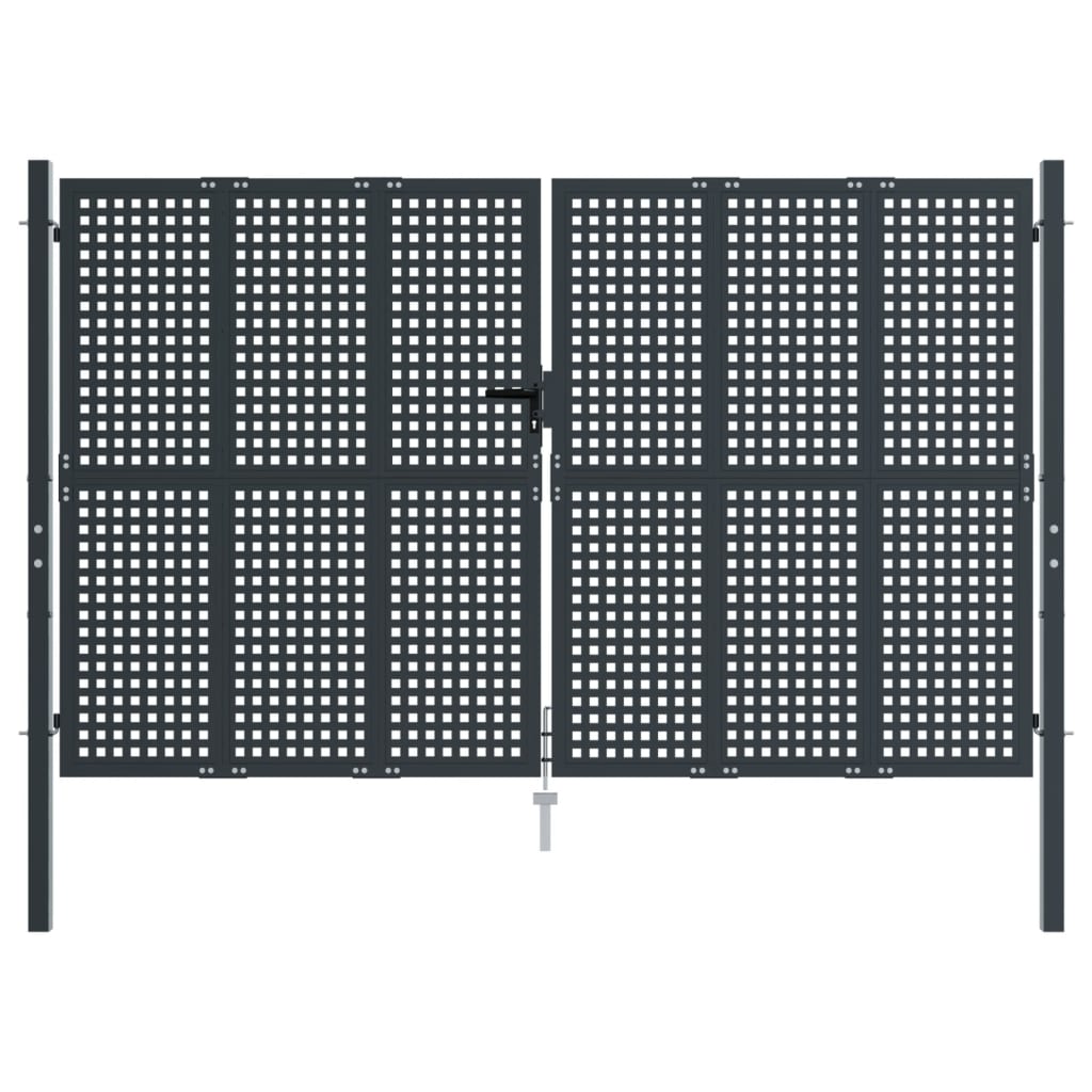 VIDAXL -Anschluss 300x175 cm Stahl Anthrazit -ausgelöst
