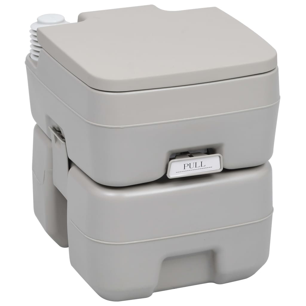 Vidaxl Camping -Toilette und Wassertank tragbar eingestellt