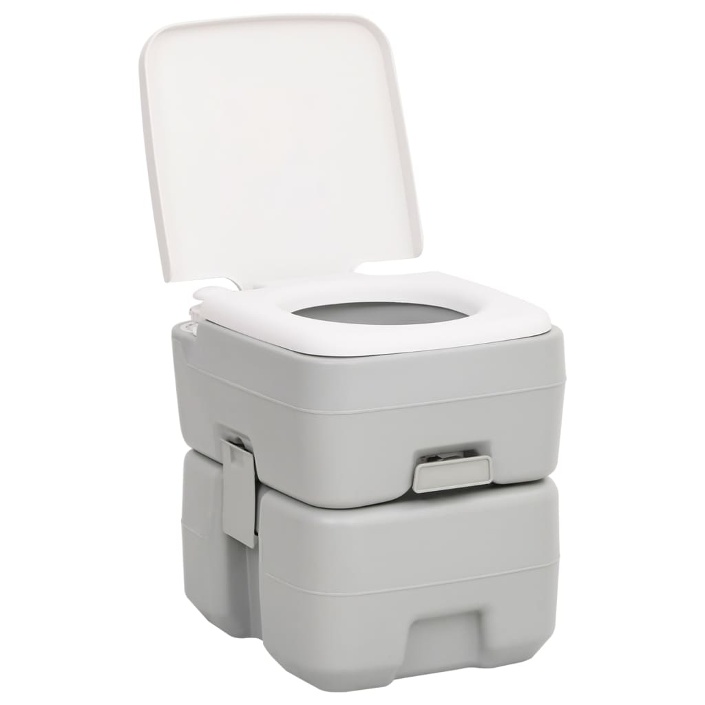 Vidaxl Camping -Toilette und Wassertank tragbar eingestellt