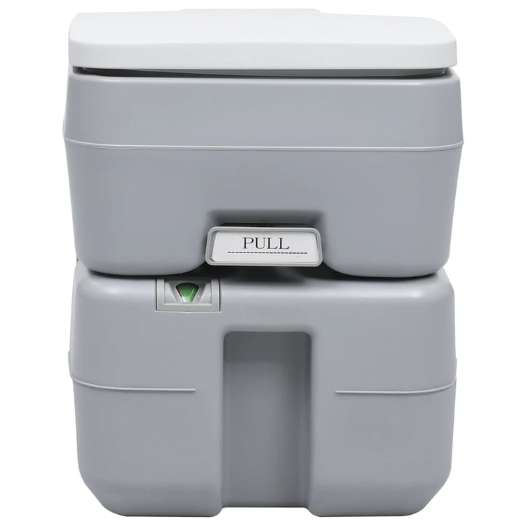 Vidaxl Camping -Toilette und Wassertank tragbar eingestellt