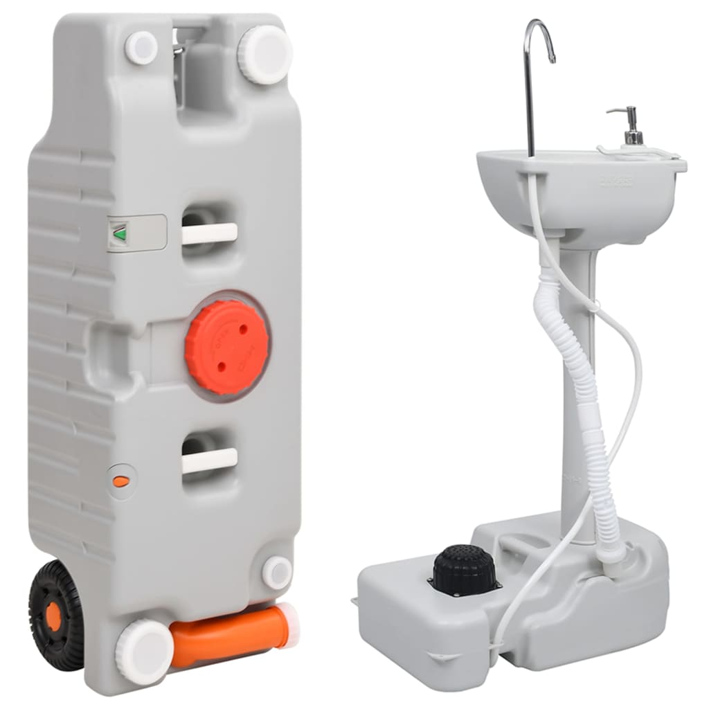Vidaxl Campingwachs und Wassertank tragbar eingestellt