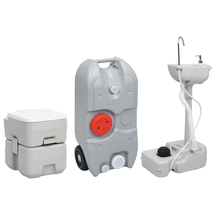 Vidaxl Camping -Toilette und Waschbecken mit Wassertank