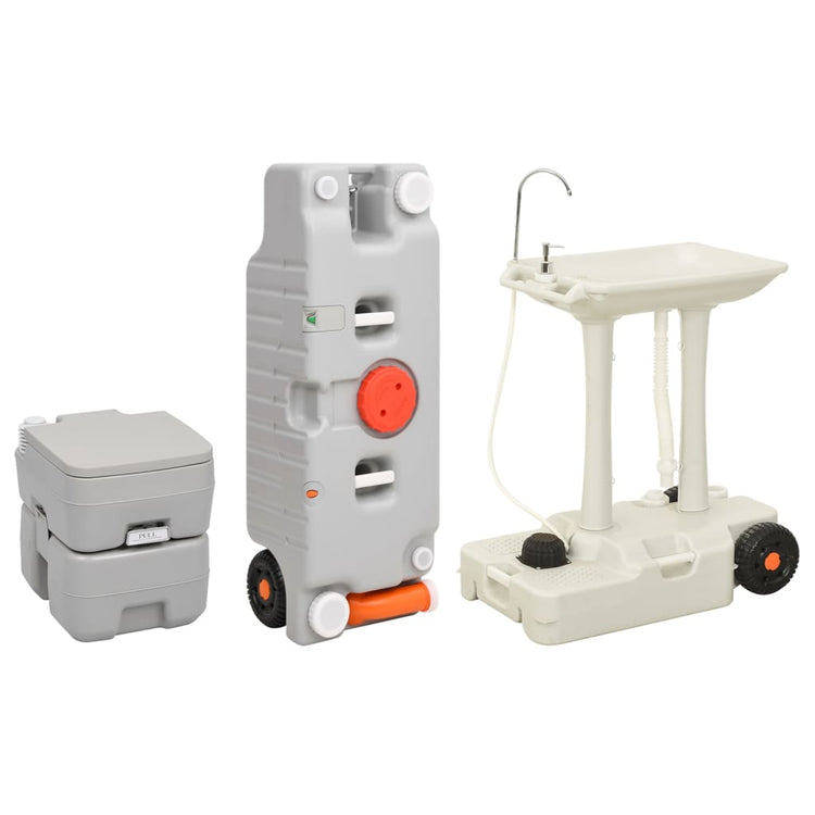 Vidaxl Camping -Toilette und Waschbecken mit Wassertank