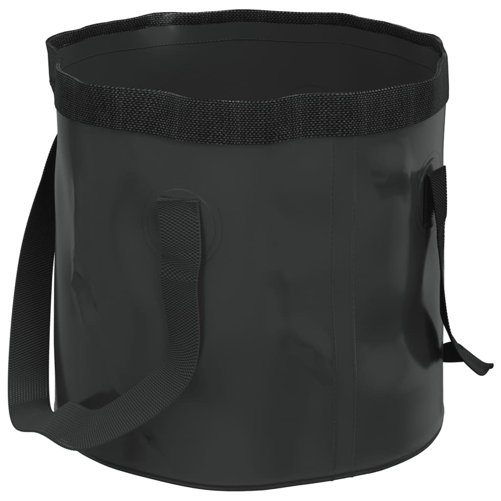 Vidaxl Emmers 2 PCs falten 20 l PVC Schwarz