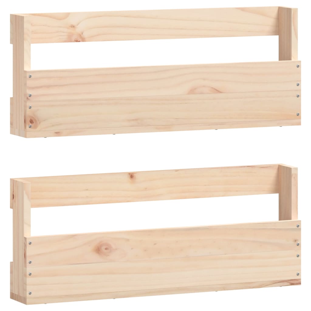 Vidaxl Wandschuhe Racks 2 ST 59x9x23 cm Festkiefer