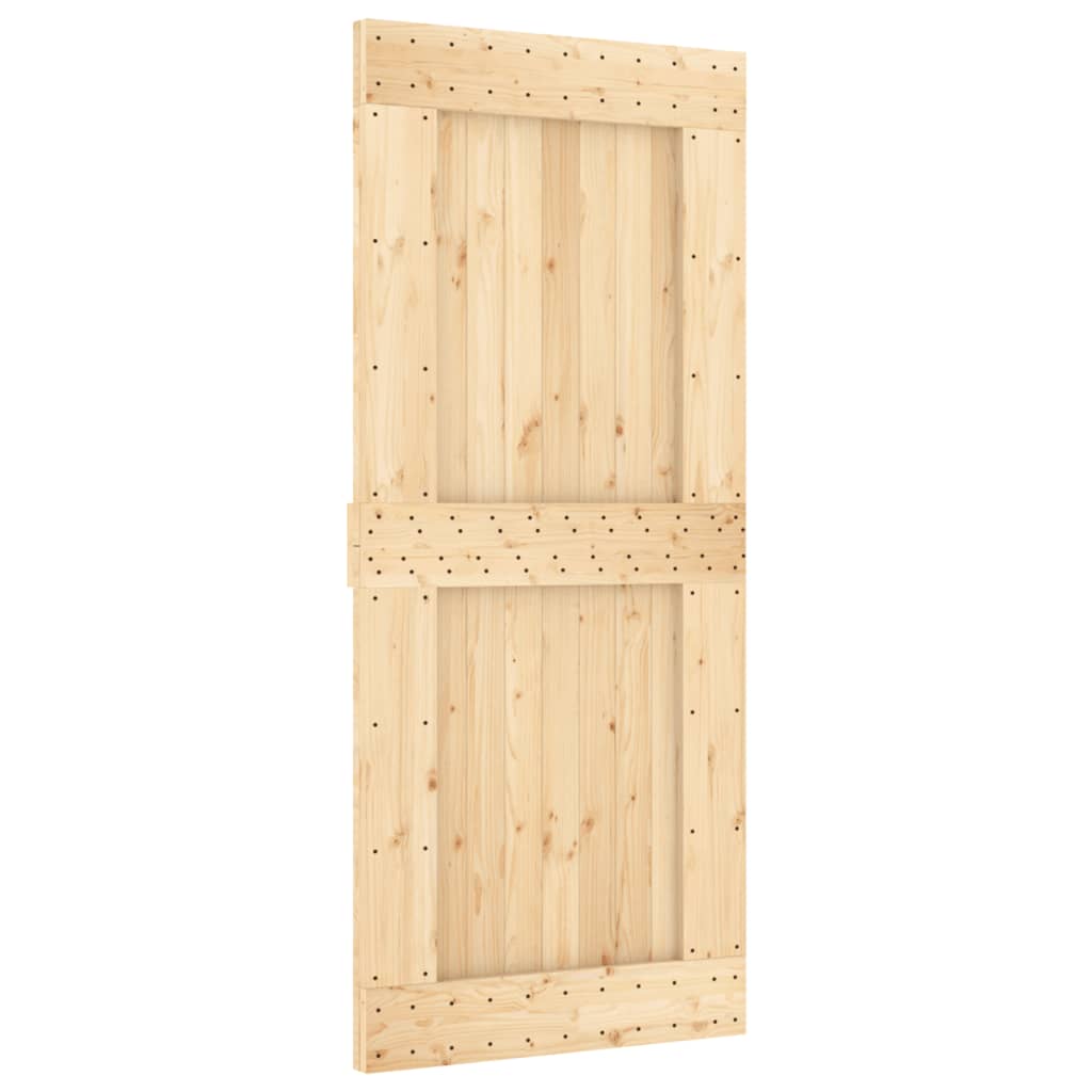 Vidaxl -Tür Narvik 90x210 cm Festkiefer