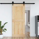Vidaxl -Tür Narvik 90x210 cm Festkiefer - afbeelding 1