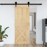 Vidaxl -Tür Narvik 85x210 cm Festkiefer - afbeelding 1