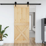 Vidaxl -Tür Narvik 90x210 cm Festkiefer - afbeelding 1