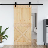 Vidaxl -Tür Narvik 100x210 cm Festkiefer - afbeelding 1