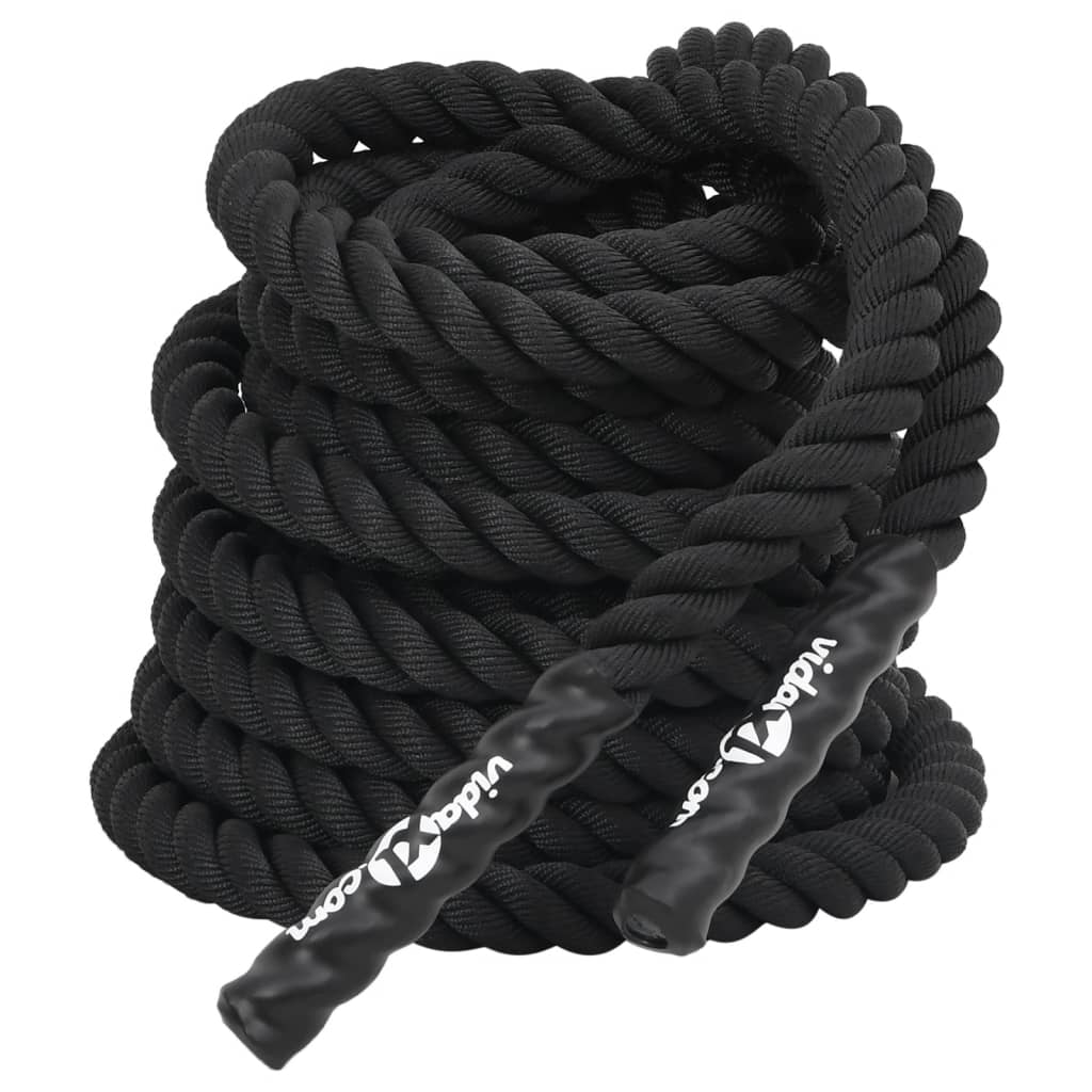 Vidaxl -Schlachtseil 12 m 9 kg Polyester schwarz