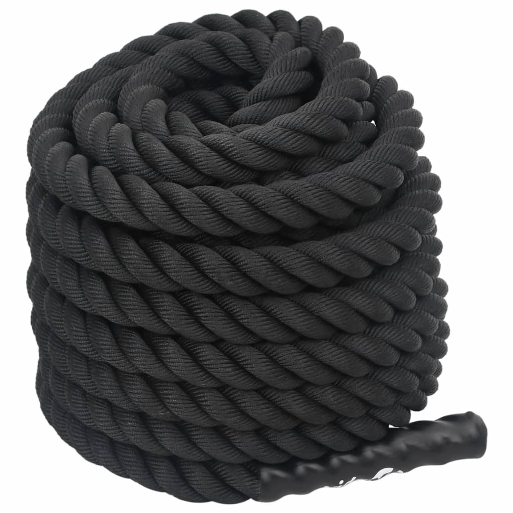 Vidaxl -Schlachtseil 12 m 9 kg Polyester schwarz