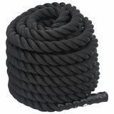 Vidaxl -Schlachtseil 15 m 11 kg Polyester schwarz - afbeelding 3