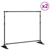 Vidaxl Hintergrund steht 2 ST 254x243 cm Stahlschwarz