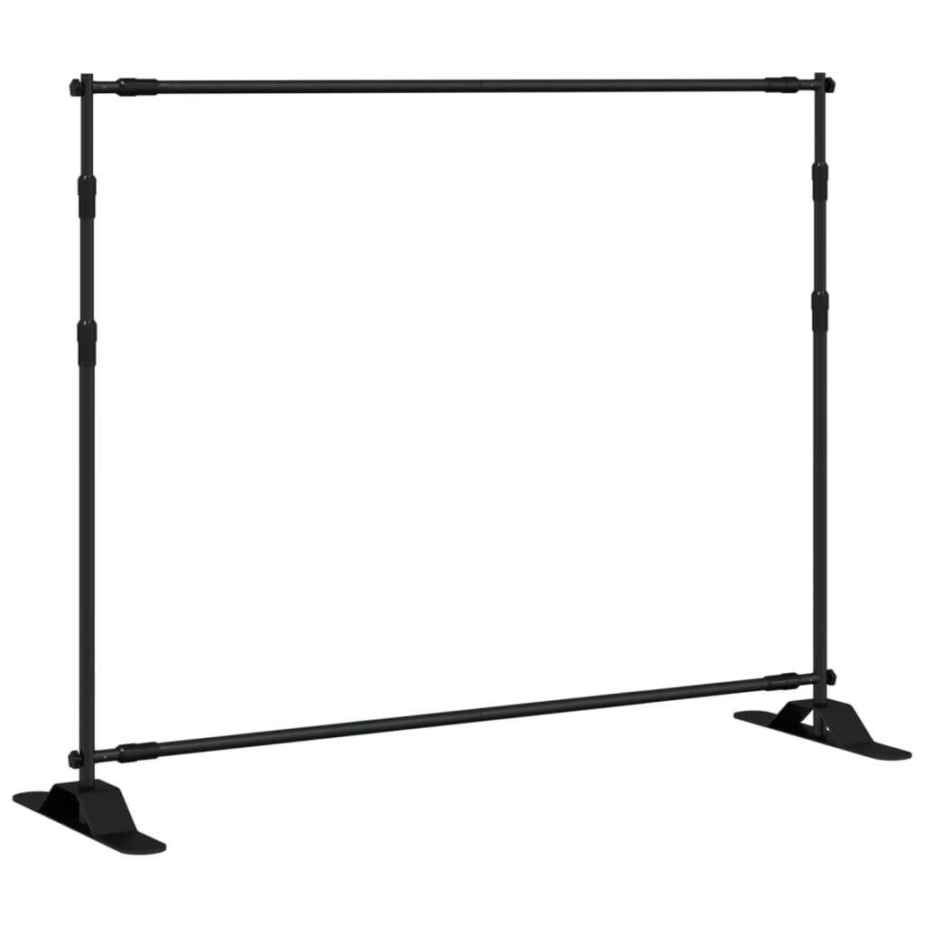Vidaxl Hintergrund steht 2 ST 254x243 cm Stahlschwarz