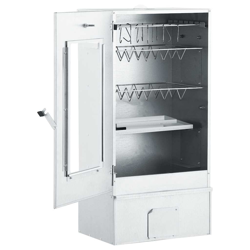 VIDAXL BBQ Rauchofen mit verzinkter Tischstahl