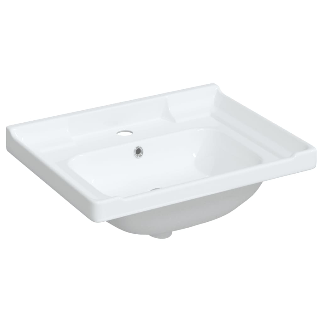 VIDAXL WASHBAIN RETTANGULAR 61 x 48 x 23 cm Keramik Weiß