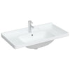 VIDAXL WASHBAIN RETTANGULAR 91,5 x 48 x 23 cm Keramik Weiß