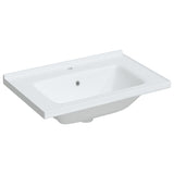 VIDAXL WASHBAIN RETTANGULAR 71 x 48X19,5 cm Keramik Weiß - afbeelding 2