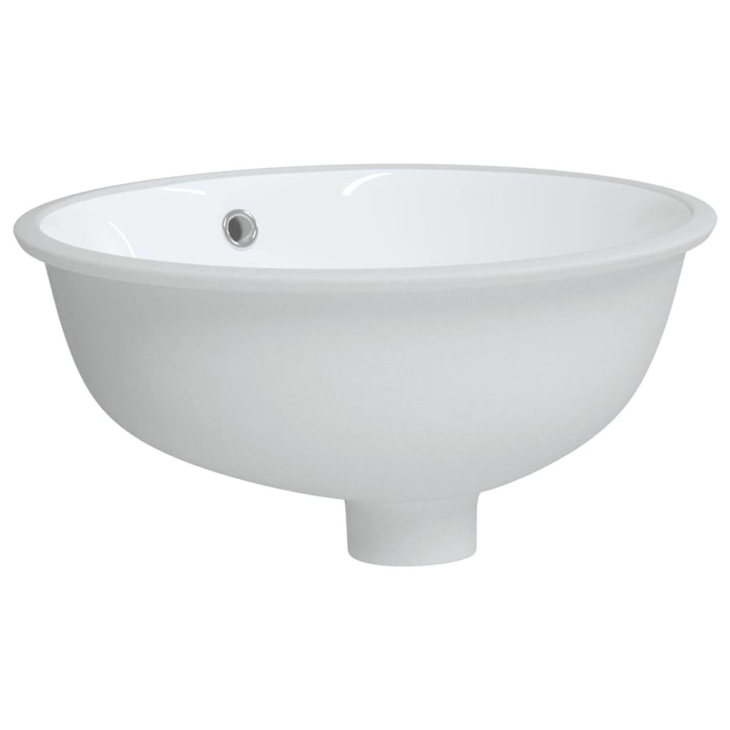 VIDAXL WASHBAIN OVAL 38,5 x 33,5X19 cm Keramik Weiß
