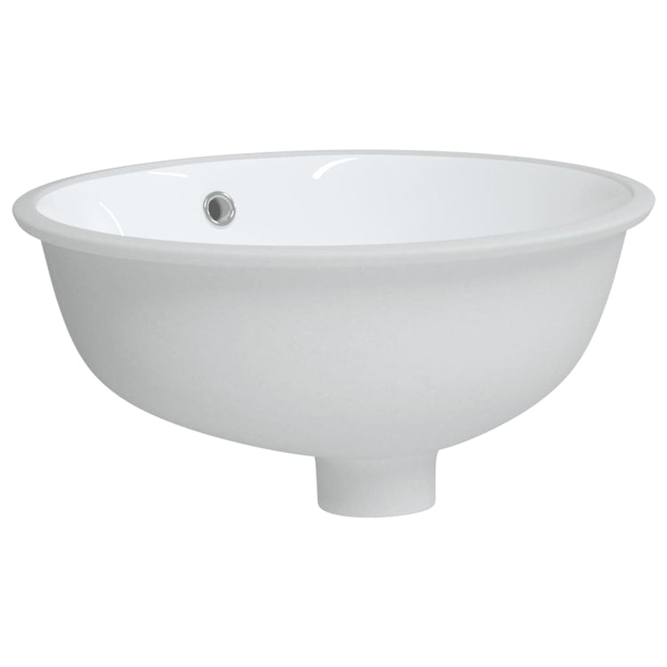 VIDAXL WASHBAIN OVAL 38,5 x 33,5X19 cm Keramik Weiß