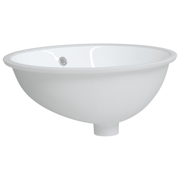 VIDAXL WASHBAIN OVAL 49 x 40,5x21 cm Keramik Weiß