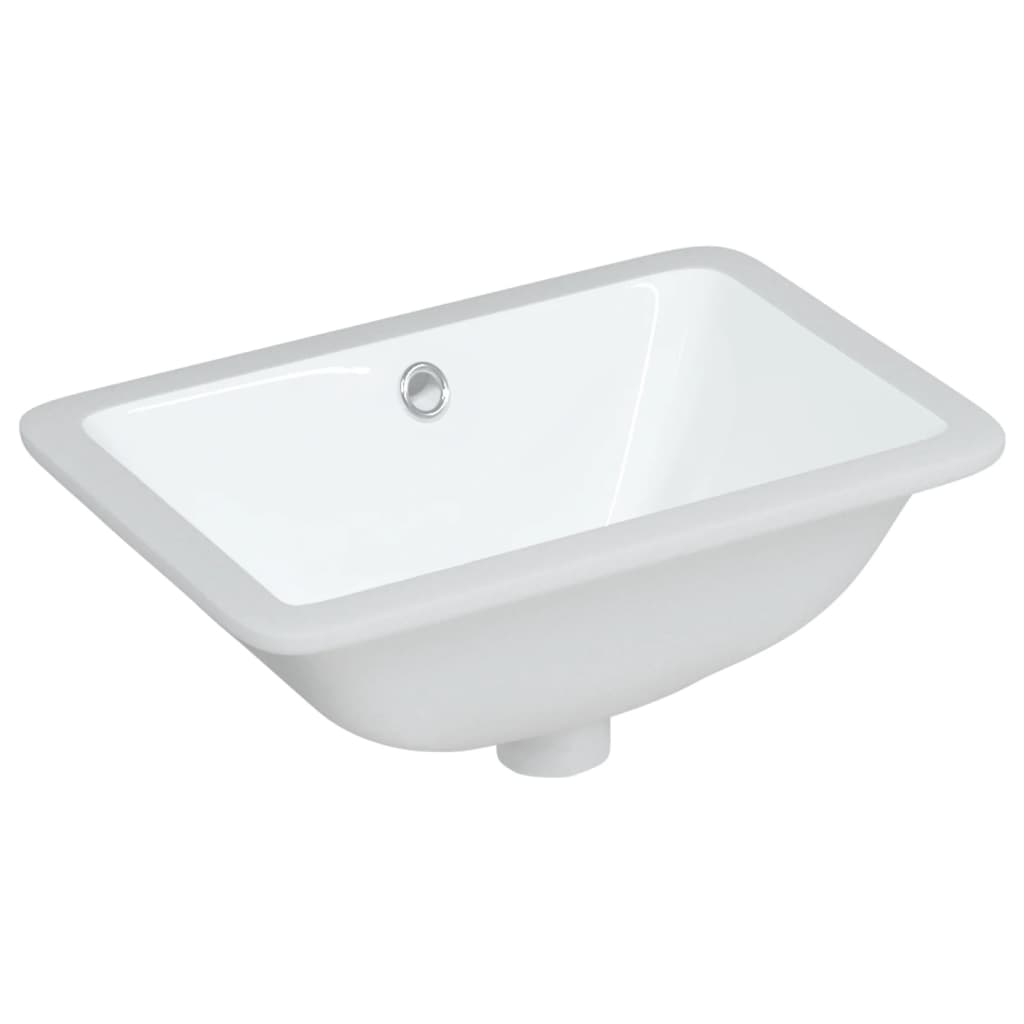 VIDAXL WASHBAIN RETTANGULAR 41,5x26x18,5 cm Keramik Weiß