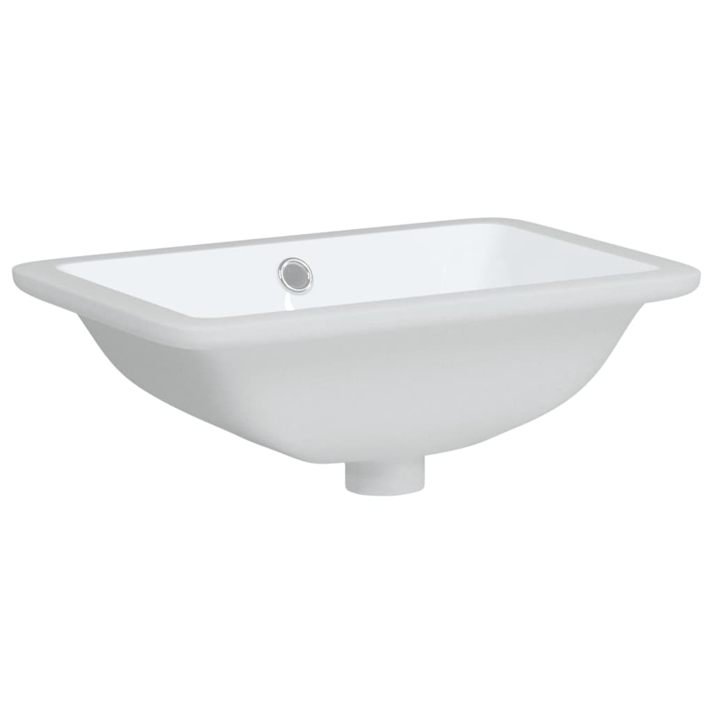 VIDAXL WASHBAIN RETTANGULAR 41,5x26x18,5 cm Keramik Weiß