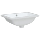 VIDAXL WASHBAIN RETTANGULAR 41,5x26x18,5 cm Keramik Weiß - afbeelding 3