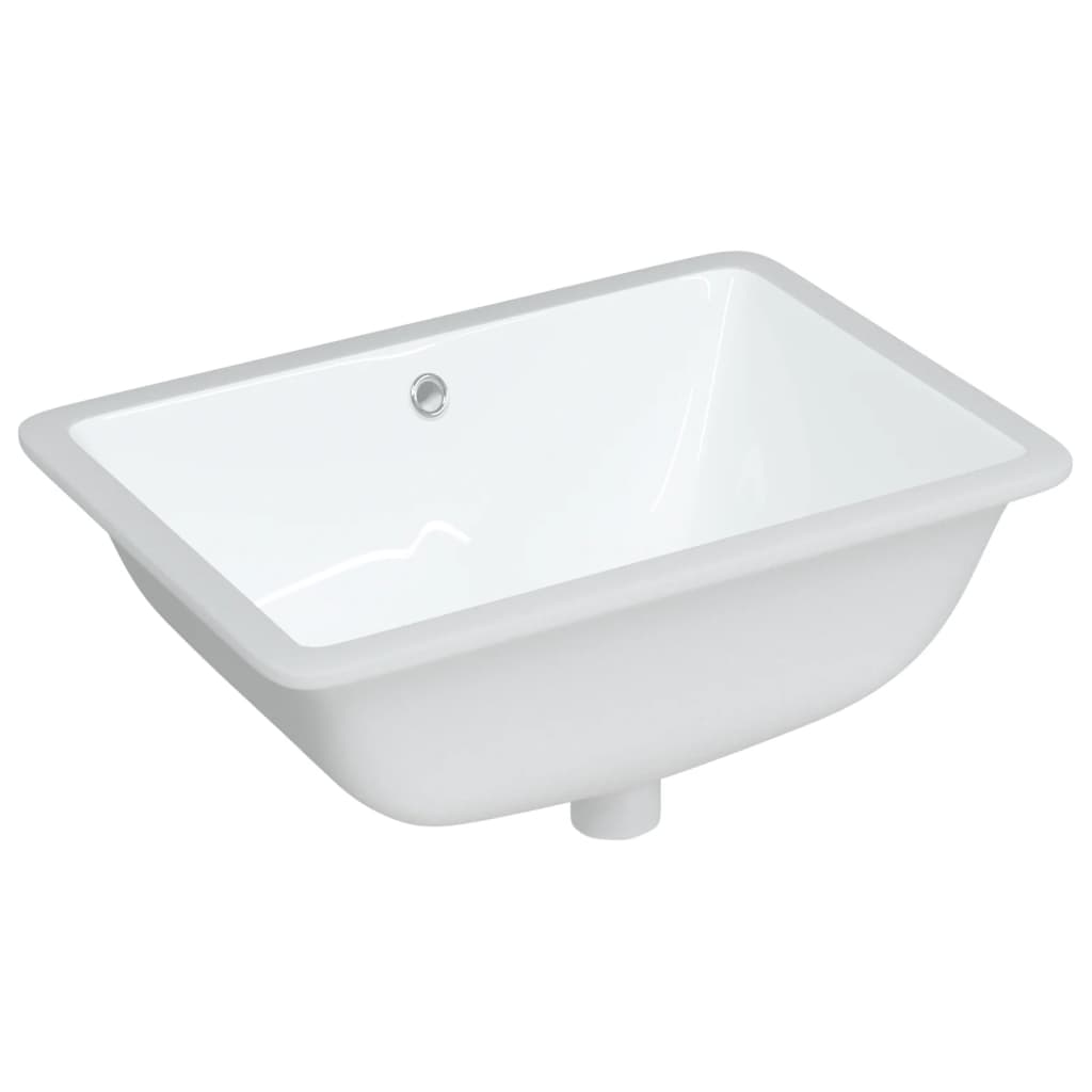 VIDAXL WASHBAIN RETTANGULAR 55.5X37.5X19 CM Keramik Weiß