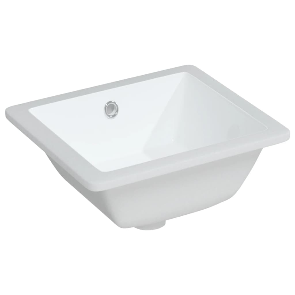 VIDAXL WASHBAIN Rechteckige 36x31.5x16,5 cm Keramik Weiß