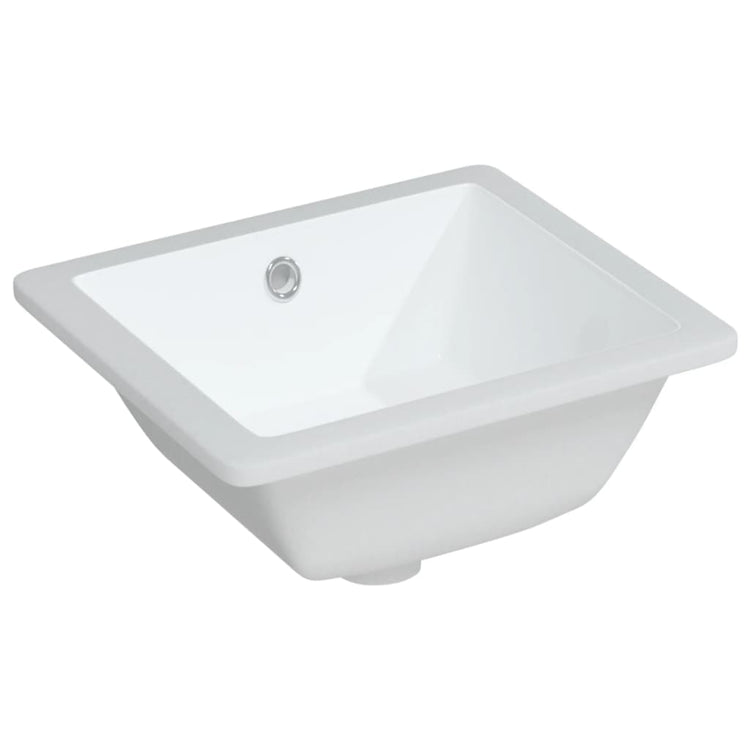 VIDAXL WASHBAIN Rechteckige 36x31.5x16,5 cm Keramik Weiß