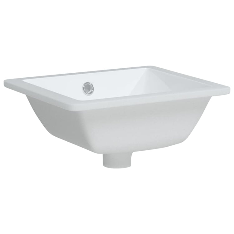 VIDAXL WASHBAIN Rechteckige 36x31.5x16,5 cm Keramik Weiß