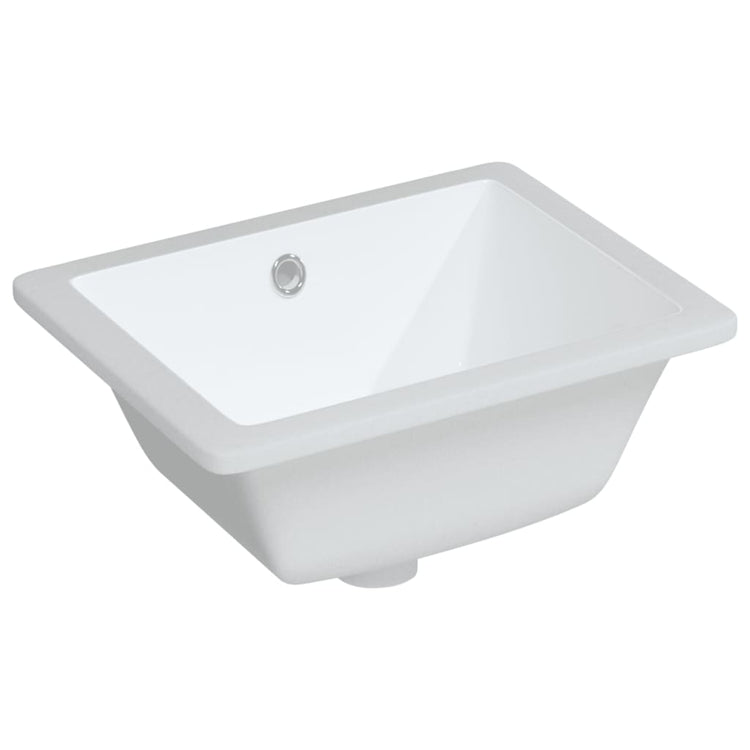 VIDAXL WASHBAIN RETTANGULAR 39X30X18,5 CM Keramik Weiß