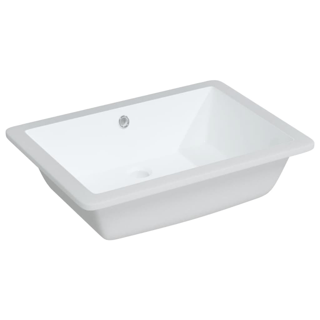 VIDAXL WASHBAIN RETTANGULAR 55,5 x 40 x 18,5 cm Keramik Weiß