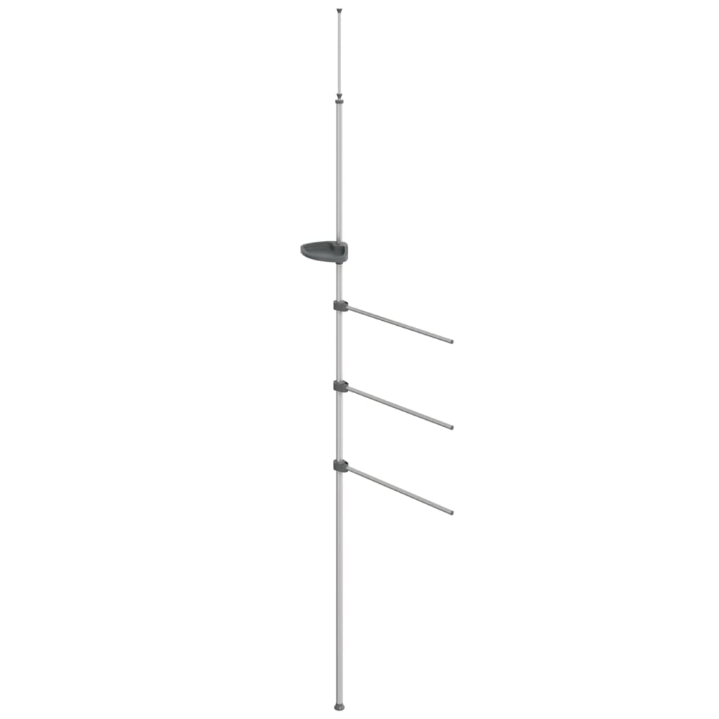 Vidaxl -Handtuchregal 47x280 cm Aluminium