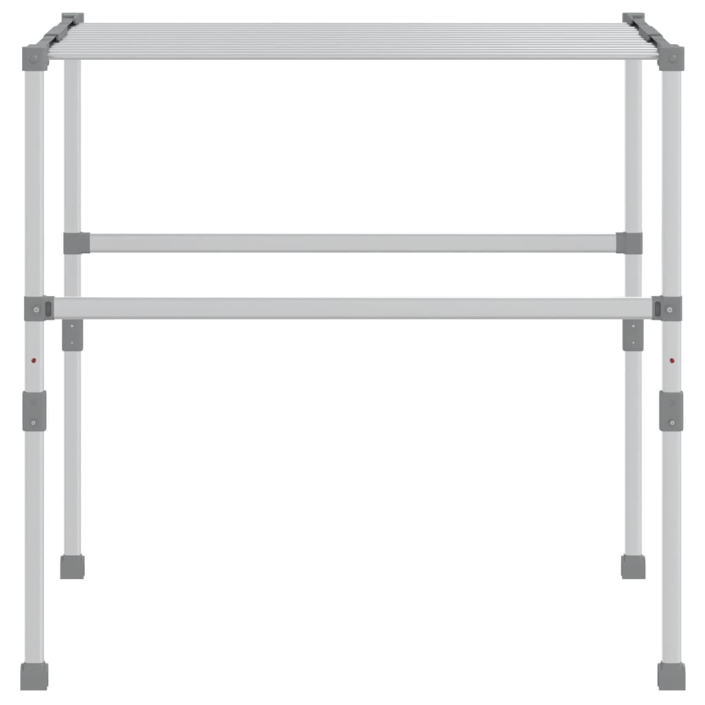 VidaXL Wäscheständer 83x(50-55)x(40-85) cm Aluminium