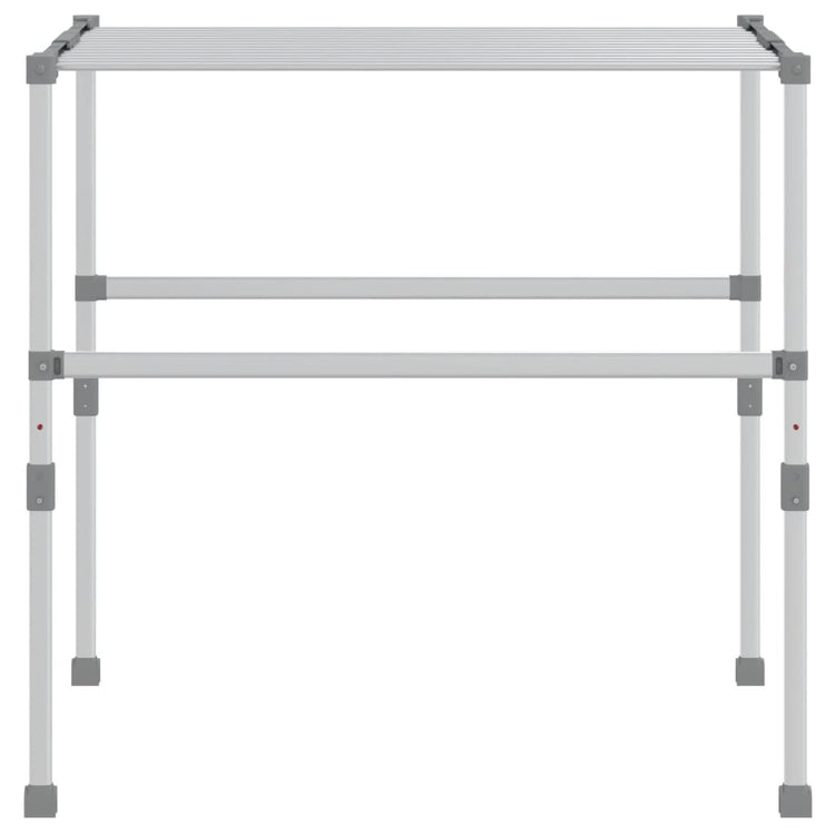 VidaXL Wäscheständer 83x(50-55)x(40-85) cm Aluminium