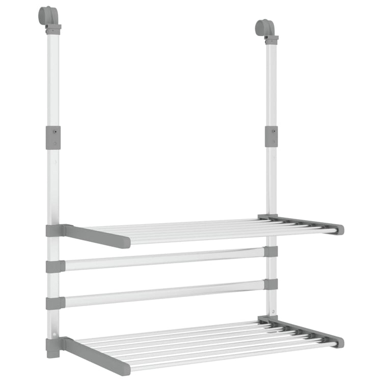 VIDAXL -Trocknungsregal für Balkon 54x25x42 cm Aluminium
