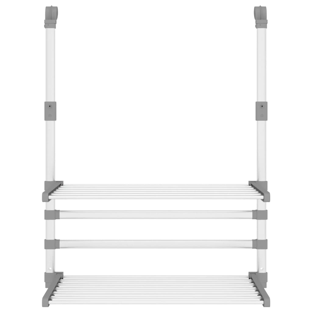 VIDAXL -Trocknungsregal für Balkon 54x25x42 cm Aluminium