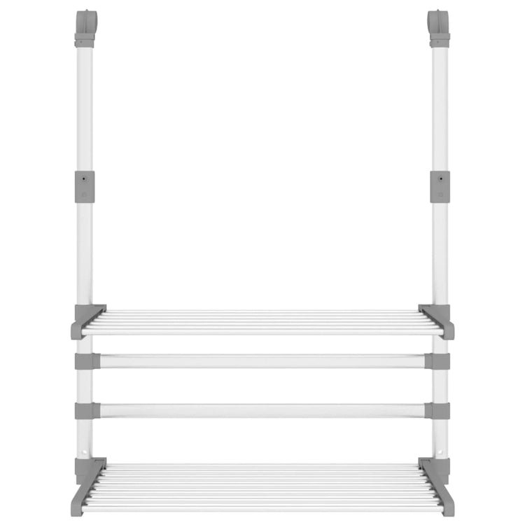 VIDAXL -Trocknungsregal für Balkon 54x25x42 cm Aluminium