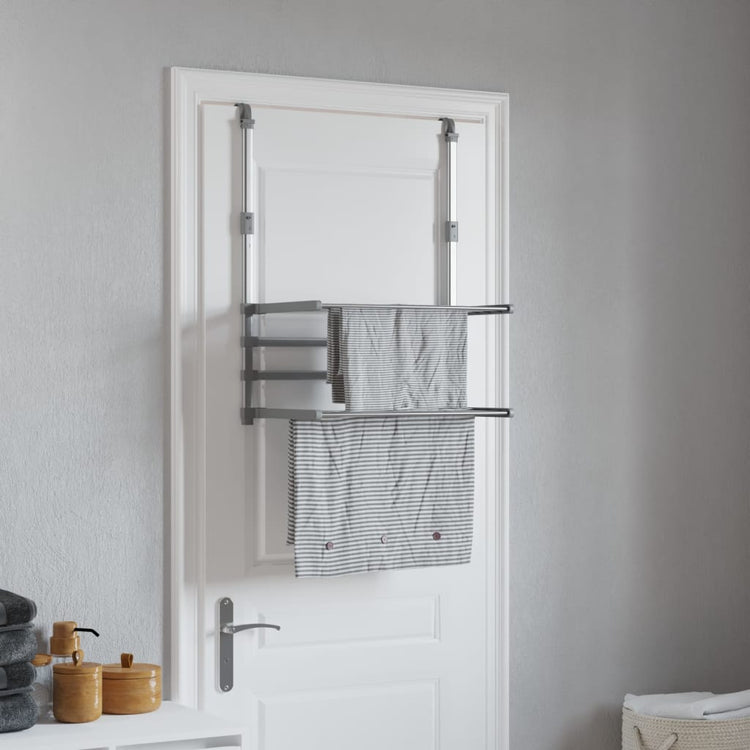 VIDAXL -Trocknungsregal für Balkon 54x25x42 cm Aluminium