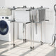 Vidaxl Washrek 107x107x120 cm Aluminium