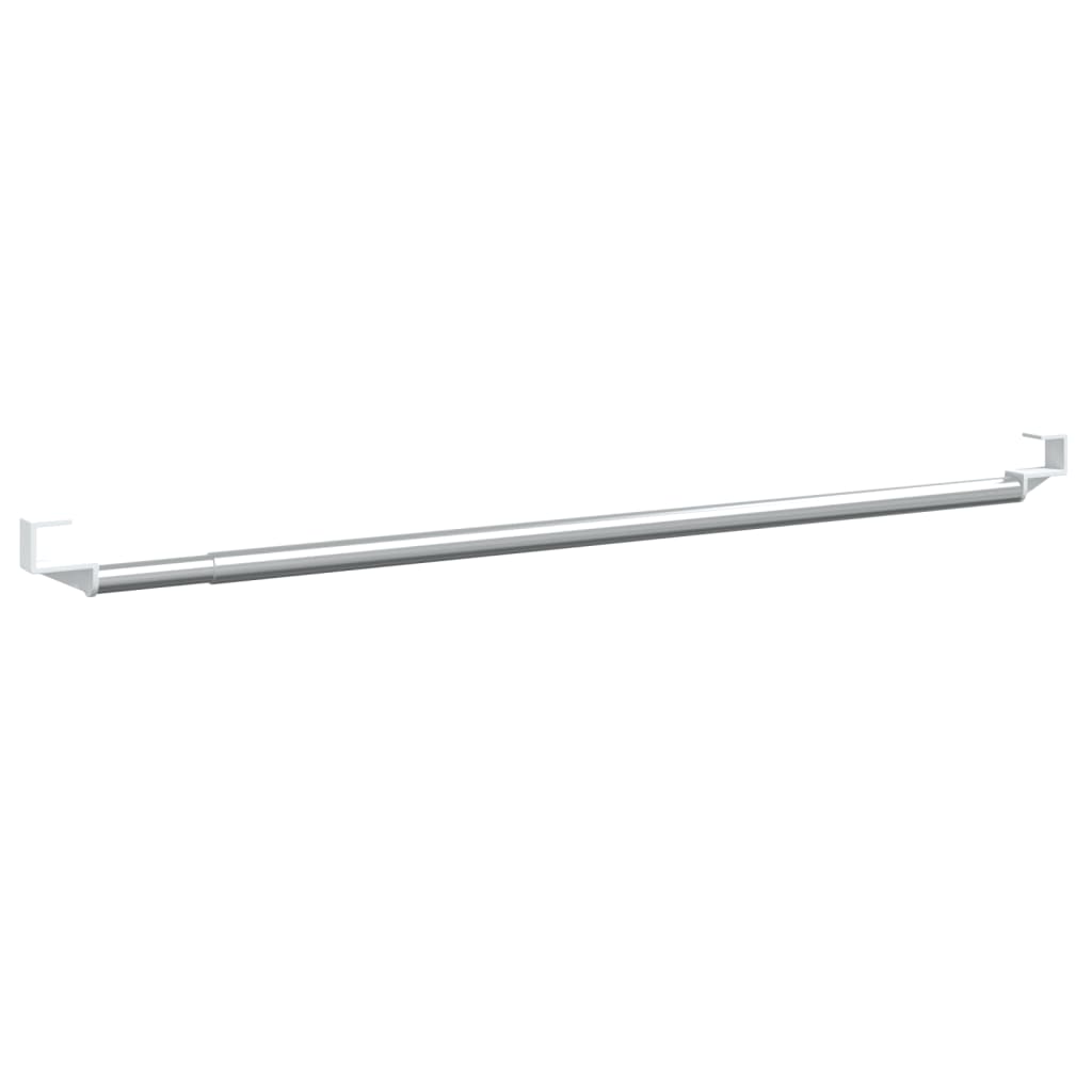 VIDAXL-Vorhangschienen 2 Stcs 40-60 cm Aluminium weiß und silberfarben