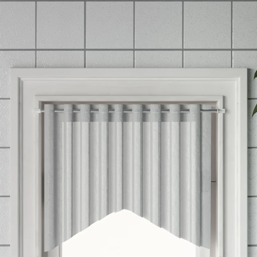 VIDAXL-Vorhangschienen 2 Stcs 40-60 cm Aluminium weiß und silberfarben