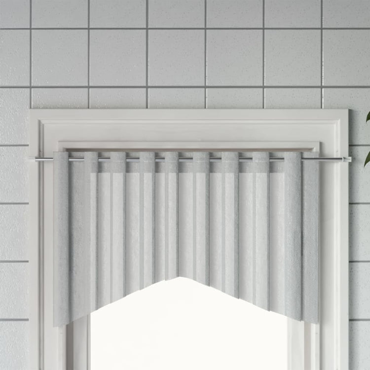 VIDAXL-Vorhangschienen 2 Stcs 90-130 cm Aluminium weiß und silberfarben