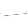 VIDAXL-Vorhangschienen 2 Stcs 60-105 cm Aluminium weiß und silberfarben